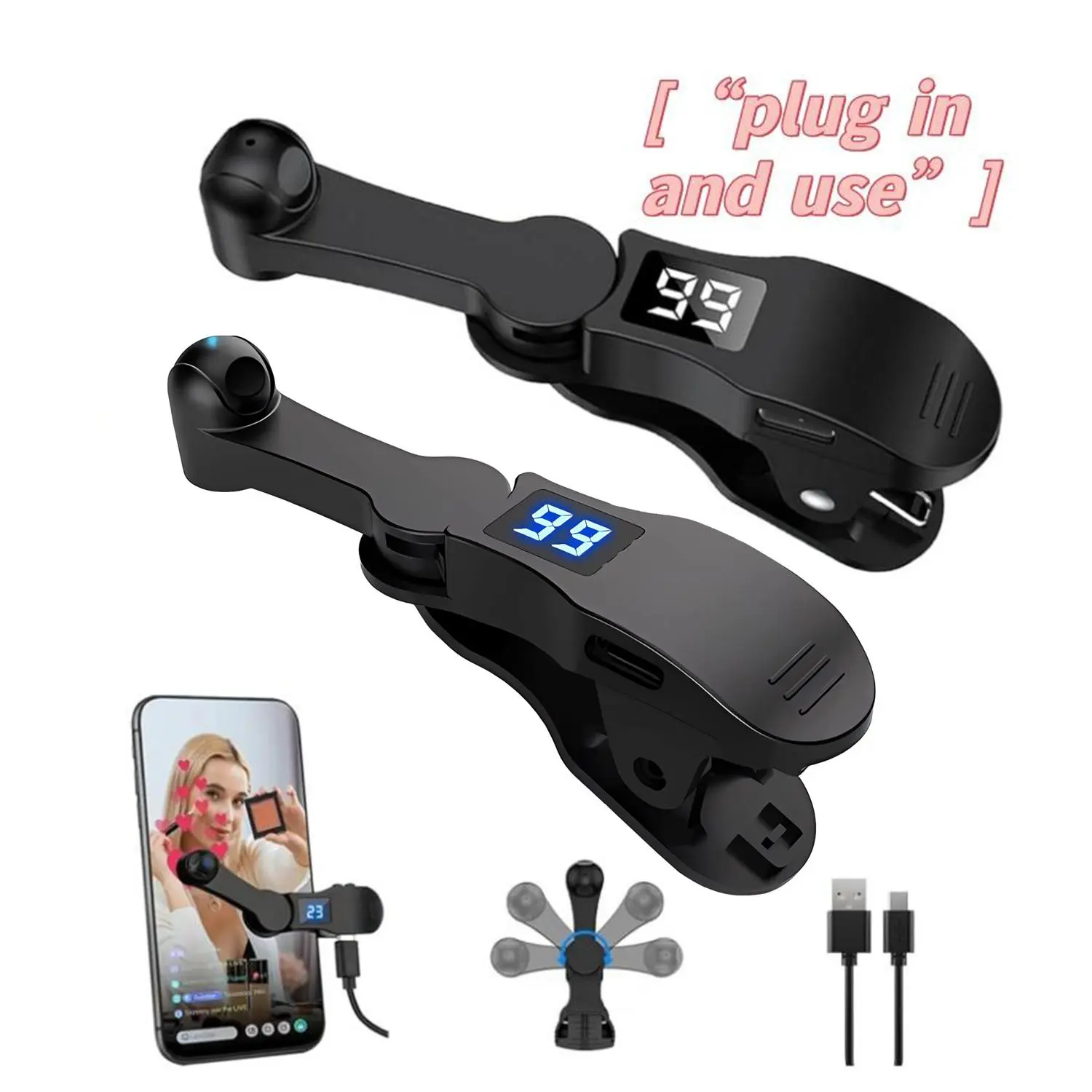 Automatic Clicker - Auto Clicker Speed Tool - Fast Screen Tap Simulator for Smartphones and Controllers, Smart Trigger for Shopping, Rewards, Live Broadcast Likes and Tasks Portable Selfie