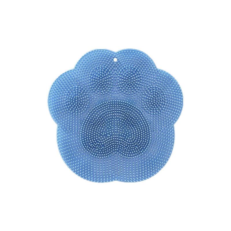 Bathroom Foot Scrubber Mat with Suction Cup Massage - Double-Layered Design for Thorough Cleaning & Easy Use - Versatile Foot Care Tool for Shower, Massage, & Back Scrubbing - Pad
