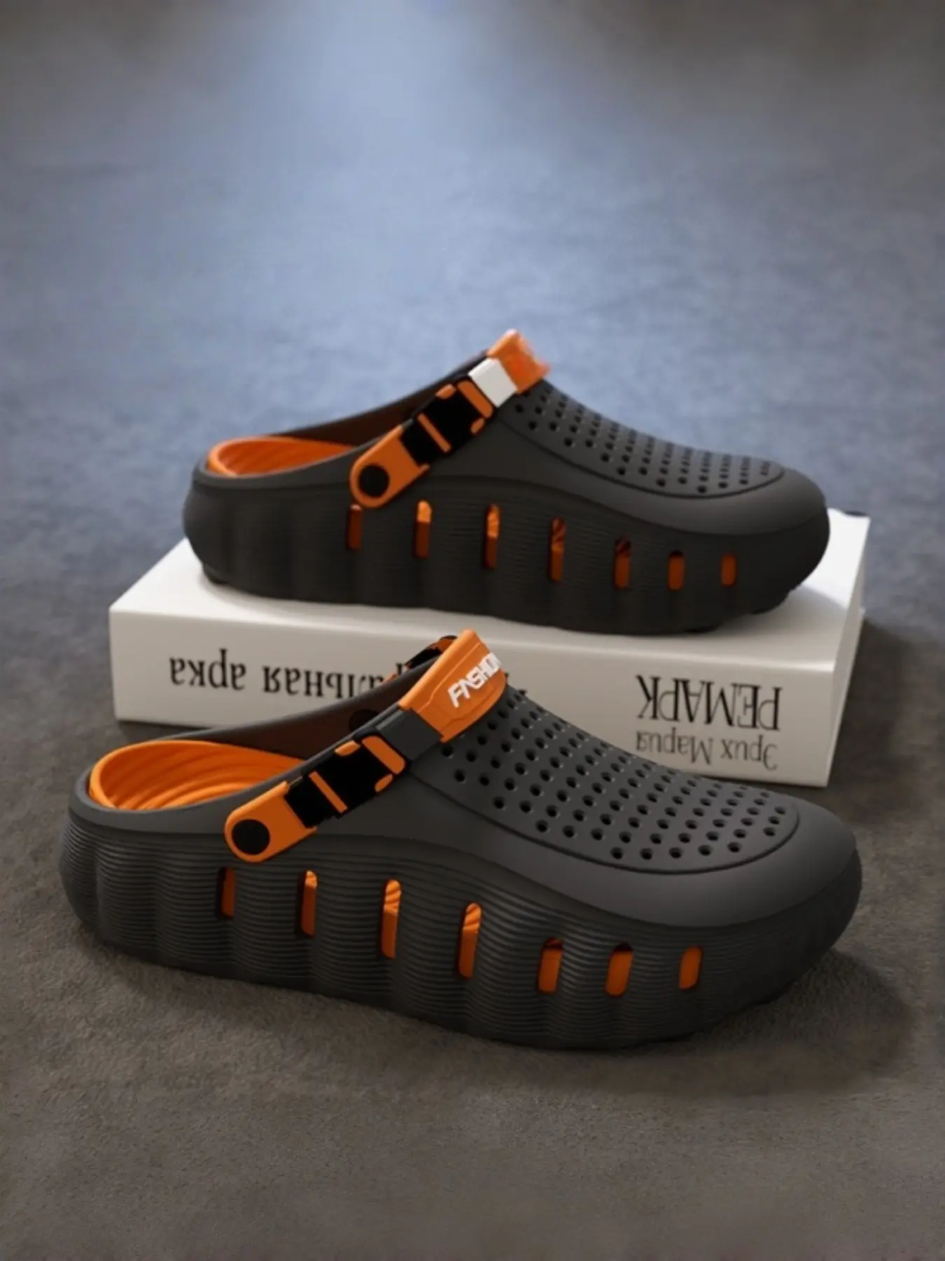 Unisex Chunky Platform EVA Clogs for Men and Women, Lightweight Slip On Shoes with Adjustable Heel Strap, Breathable Waterproof Summer Sandals for Outdoor Walking