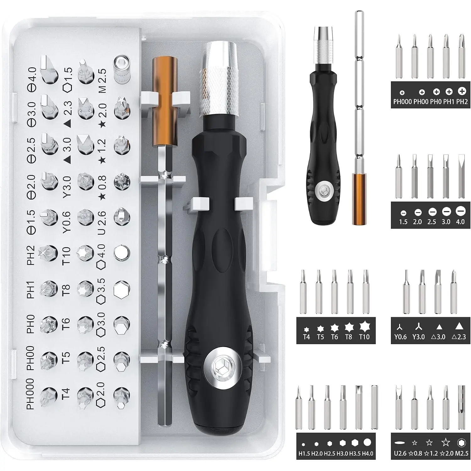 32 In 1 Small  Set, Mini   Set – Contains 30 Bits Precision Repair Tool Kit, Torx  Tool Sets for Eyeglass, Watch, Phones, Laptop, Computers, Toys