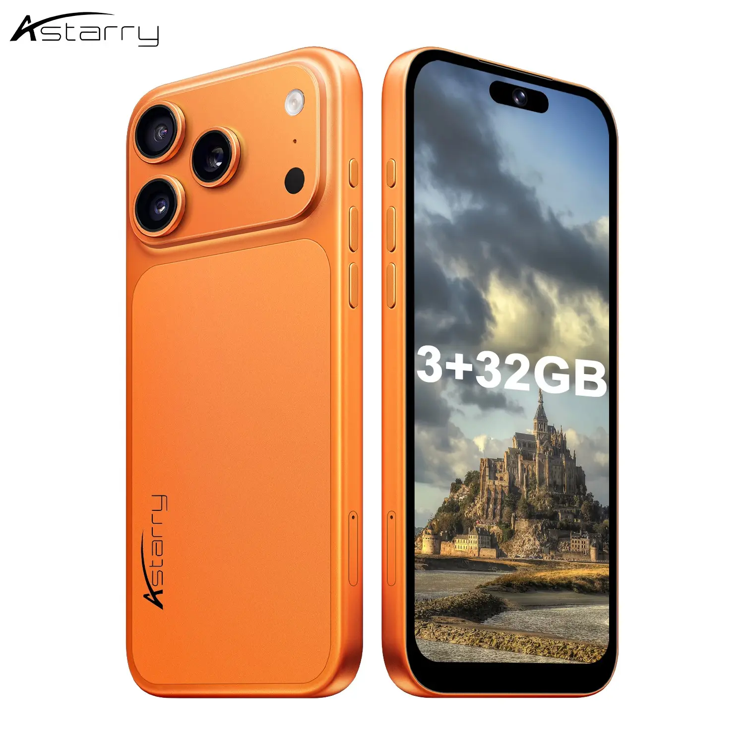 Astarry Smartphone 17 Pro Max, 3gb RAM + 32GB Storage, 6.75-Inch Screen, Dual Sim, 4100mah Battery, 5+13mp Camera, 4g Network, Android 12.0