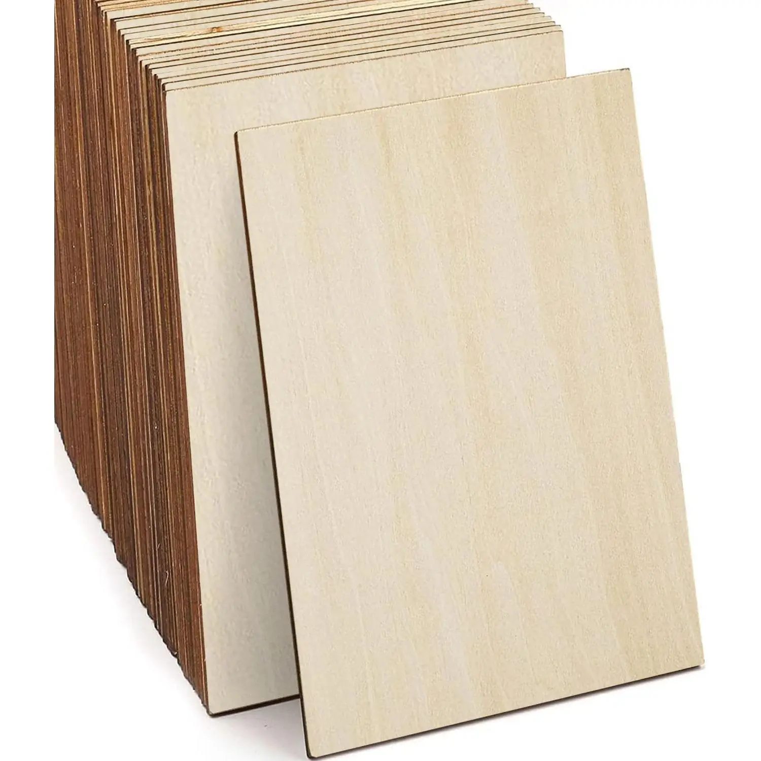 Unfinished , 15 Pack Basswood Sheets for Crafts, Craft  Board for House Aircraft Ship Boat Arts and Crafts, School Projects, Wooden DIY Ornaments(150x100x2mm)