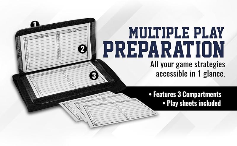 Quarterback (QB) Play Wristband - Adult Size - Pro Football Armband Playbook - 10 Pack (Black)