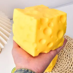 Cheese Squeeze Toy, Soft Fun Stress Relief Toy, Bouncy Sensory Toy, Helps Relax and Focus, Suitable for Adults and Children, Sensory Fidget Squishies