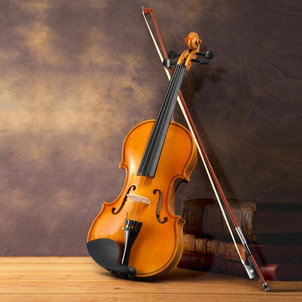 4/4 Violin Set for Adult Beginners and Students with Hard Case, Bow, Shoulder Rest, Rosin, Extra Strings, Pre Set Up Bridge 4/4 Violin Set for Adult Beginners and Students with Hard Case, Bow, Shoulder Rest, Rosin, Extra Strings, Pre Set Up Bridge