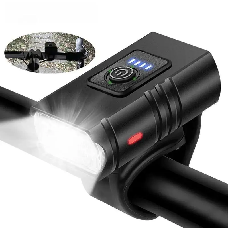 2026 Viral Type-C Rechargeable LED Bike Front Headlight, Bright Waterproof MTB Road Bicycle Lamp, Quick Install Adjustable Cycling Headlamp, Long Lasting Safety Illumination Accessory for Night Riding Commuter Mountain Bike Travel