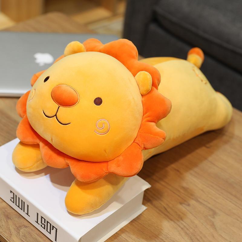 1pc 35/50cm Lovely Smile Lion Plush Toys Cartoon Sunshine Lion King Pillow Stuffed Soft Animal Cushion for Children Girls Gifts