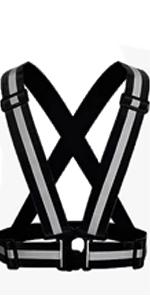 Reflective Safety Vest 2pcs - High Visibility Vest Adjustable Straps for Outdoor Jogging, Cycling, Walking and Riding