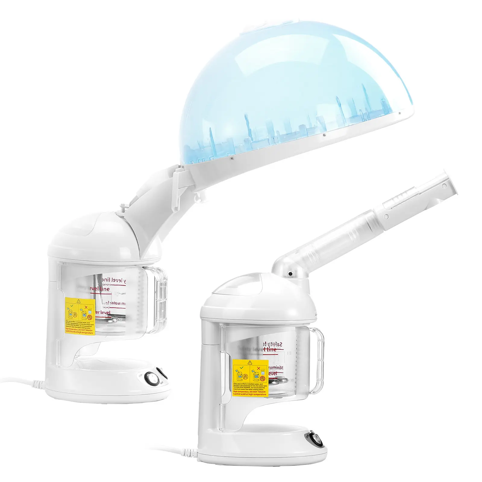 Hair Facial Steamer with Detachable Bonnet Hood Nano, 2-in-1 Hair & Facial Steamer, Revitalize and Shine, Safety Features for Peace of Mind, Salon-Quality Care at Home