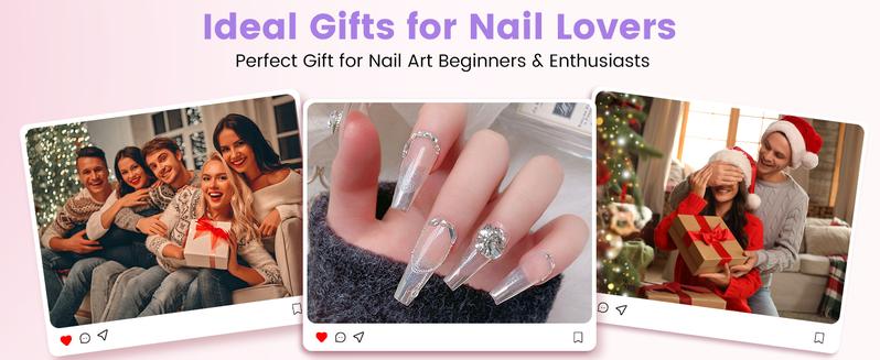 Nail Kit for Beginners with Everything: Practice Nail Hand Acrylic Set Professional Powder Liquid Starter Kits with Drill U/V Lamp in Cosmetic Gift Bag for Salon Home (Pink)