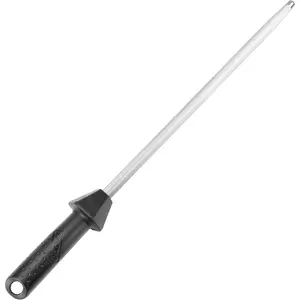 (a brand of ) 108S 17.5-Inch/Rod L. 12-Inch Sharpening Steel  Sharpener Rod with -in Angle Guides Kitchen  Honer  Steel Honing Rod Chaira Para Cuchillos HRC 65