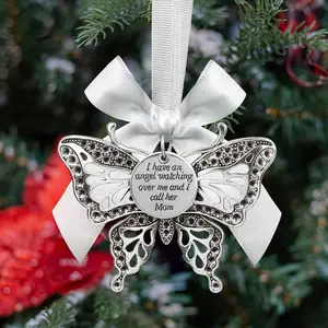 Christmas Butterfly Memorial Ornament in Loving Memory of Loved  in Heaven Sympathy  Memorial Ornaments for Loss of Mom Xmas Decorations