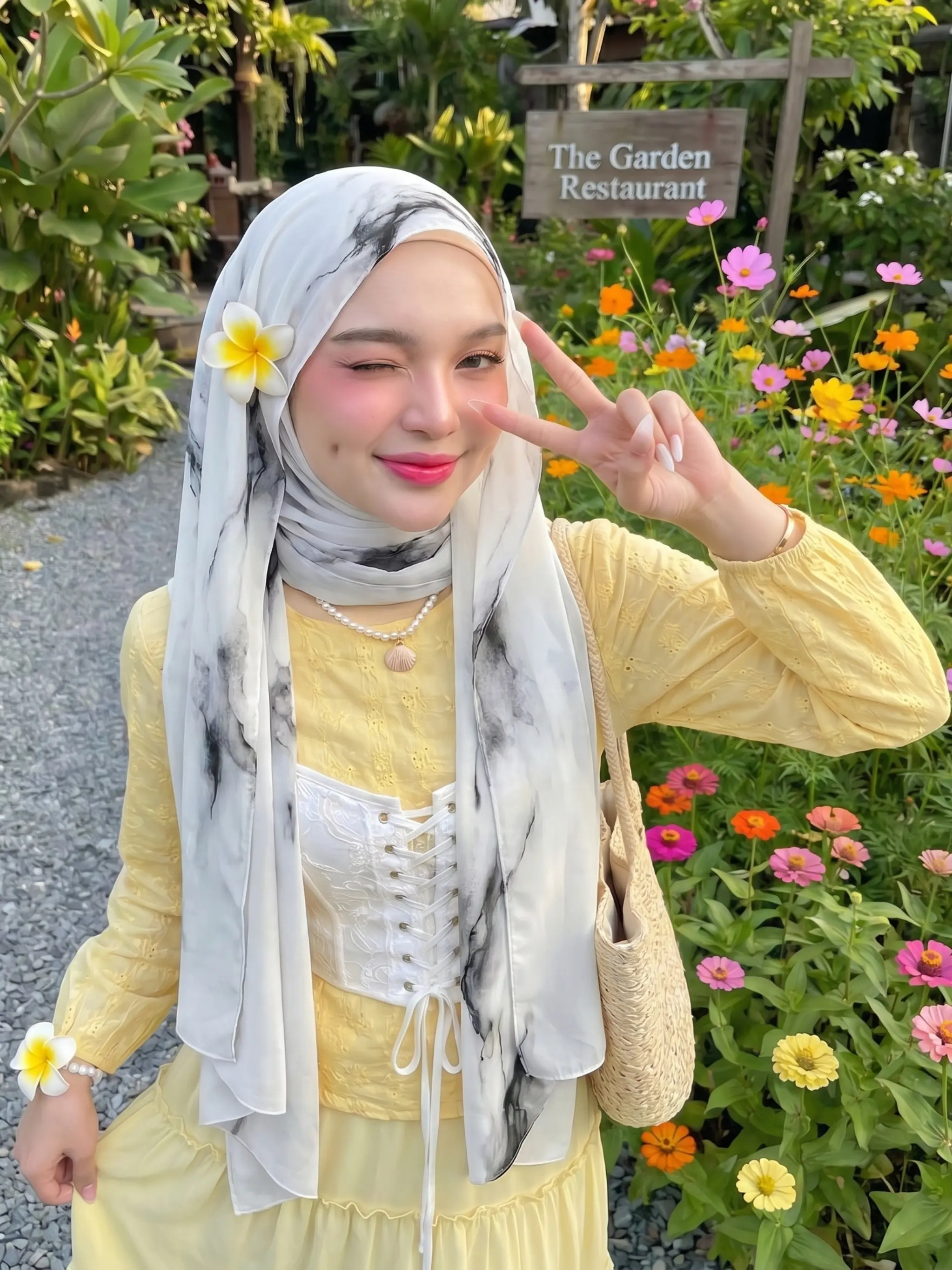 Base Ink Wash Marble Pattern Chiffon Muslim Long Headscarf, Lightweight Breathable Print Hijab, Commute Vacation Sun Protection Shawl