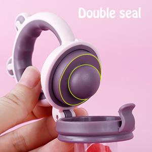 Baby Solids/Frozen Fruit Feeder Pacifier, Infant Teether Toy 4M+, BPA-Free Silicone Pouch & Nipple, Safely Introduce Solids, Teething Relief, 2-Pack