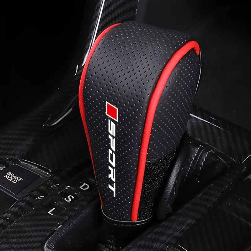 High-Quality Car Gear Shift Knob Cover, Artificial Leather, Anti-Slip, Durable, Universal Fit, Auto Transmission Kit, Vehicle Decoration, Shift Lever Cover