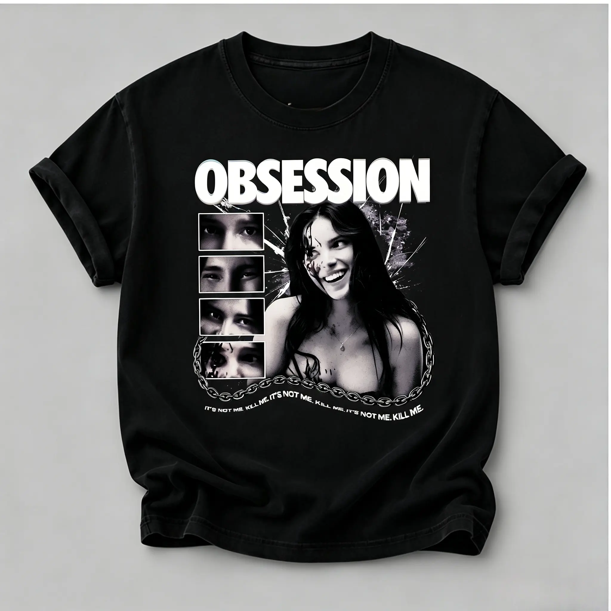 Obsession Movie Shirt, Obsession Horror Film T-Shirt, Kill Me Quote Gothic Thriller Graphic Tees, Obsession 2026 Fan Apparel Tee Top Womenswear