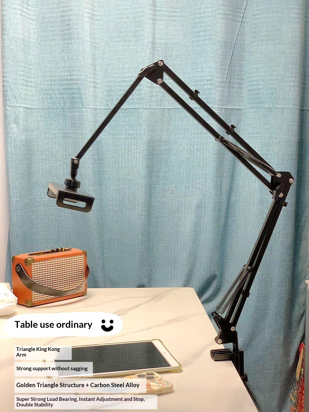 Insert-type bedside lazy bracket, mobile phone tablet bracket, adjustable, no punching, bed chasing mobile phone bracket