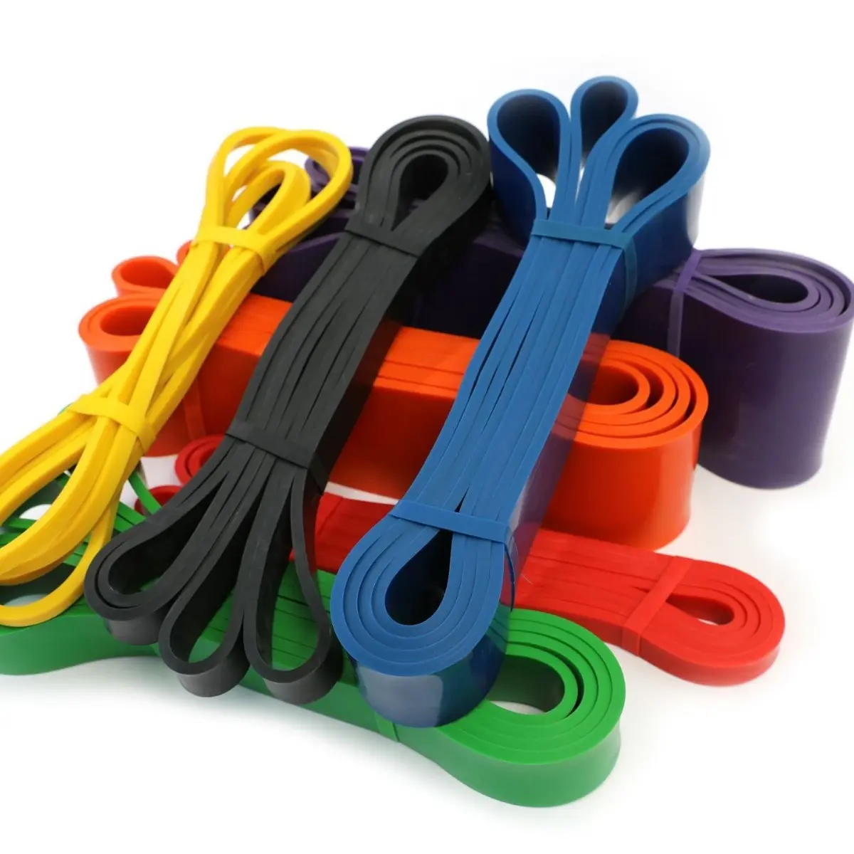 Natural latex tension belt, fitness belt, elastic belt, pull-up assist belt, strength training resistance belt