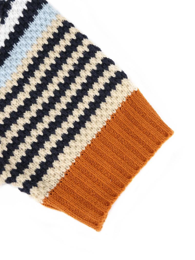 Women's Striped Knit Top, French Commute Style, Chic Casual Jumper, Spring Summer Casual Loose Fit Short Sleeve Round Neck Blouse (pattern Random)