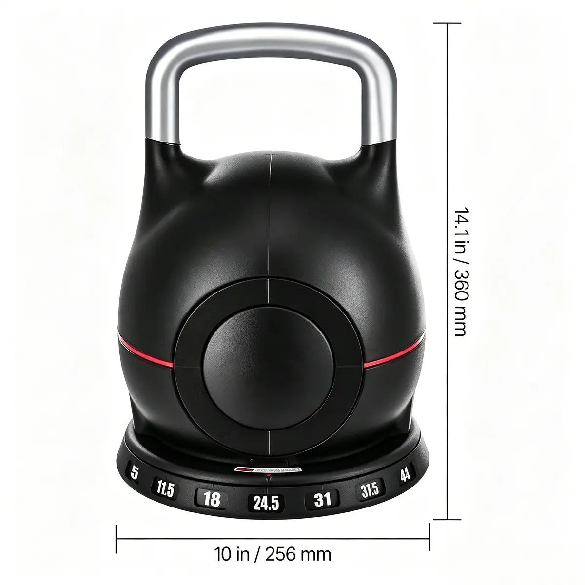 Unisex 7-Piece Aluminum All-in-1 Adjustable Weight Kettlebells - Professional Cross-Training Equipment for Resistance Training, Grip Strengthener Use, Core Work, Enhancing Flexibility, Fat Reduction