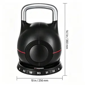 7 adjustable weight kettlebells, professional cross-training equipment, unisex, used for grip strength training and full-body workouts