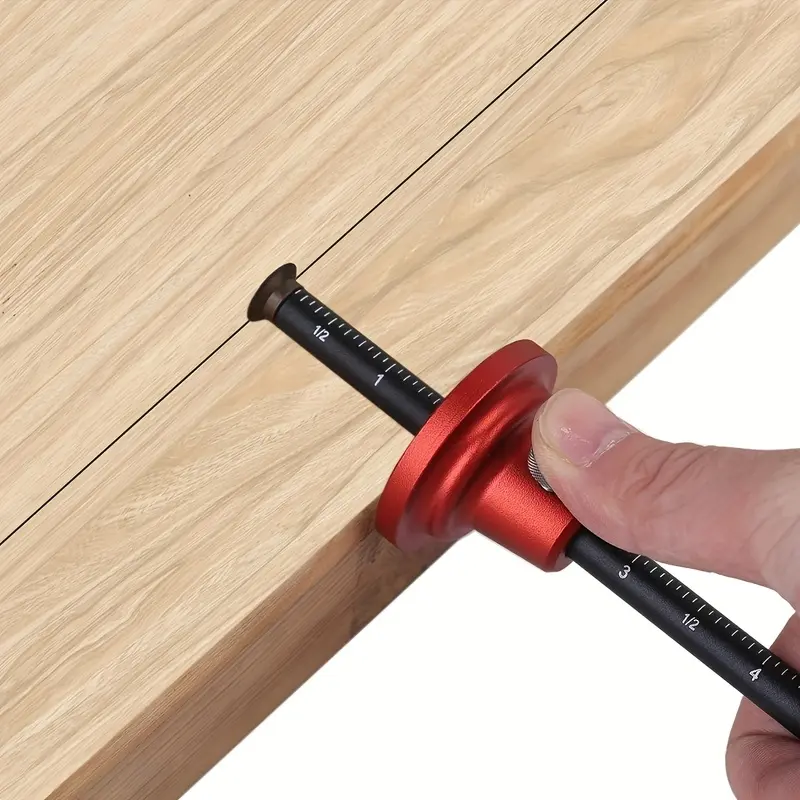 1 Wooden Carpenter's European Scribing Tool, Metric/Imperial Scribing Instrument, Woodworking Parallel Line Marking Guide
