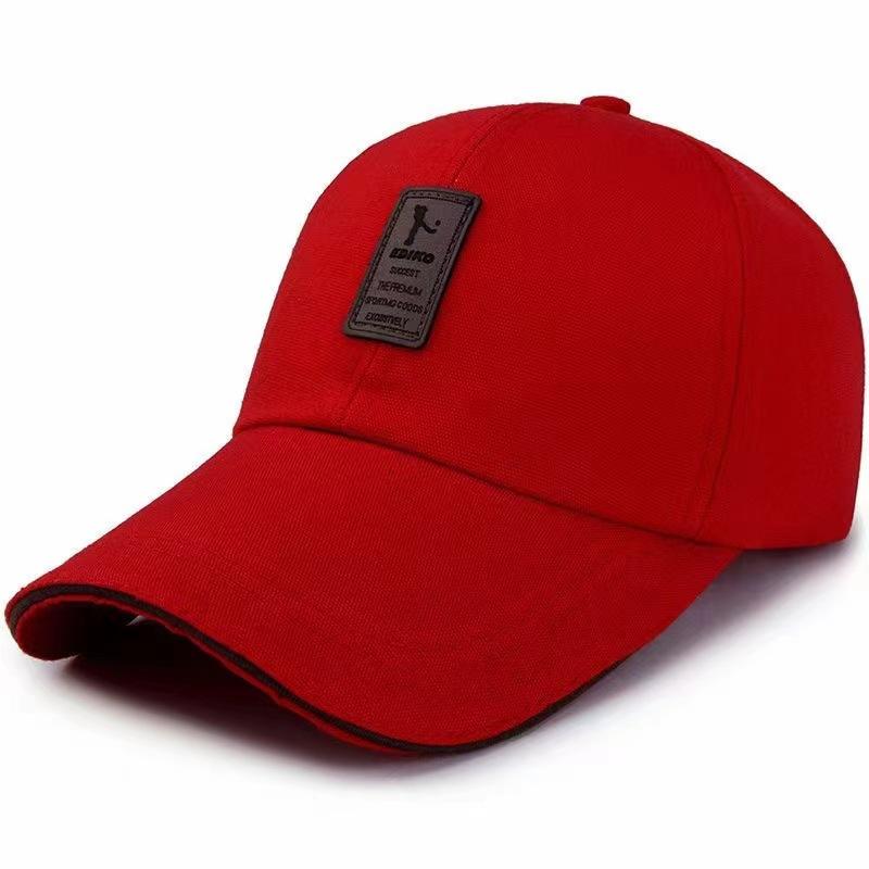 Men's new spring and autumn baseball cap, canvas duckbill cap, wholesale outdoor wide-brimmed hat, all-season casual hat