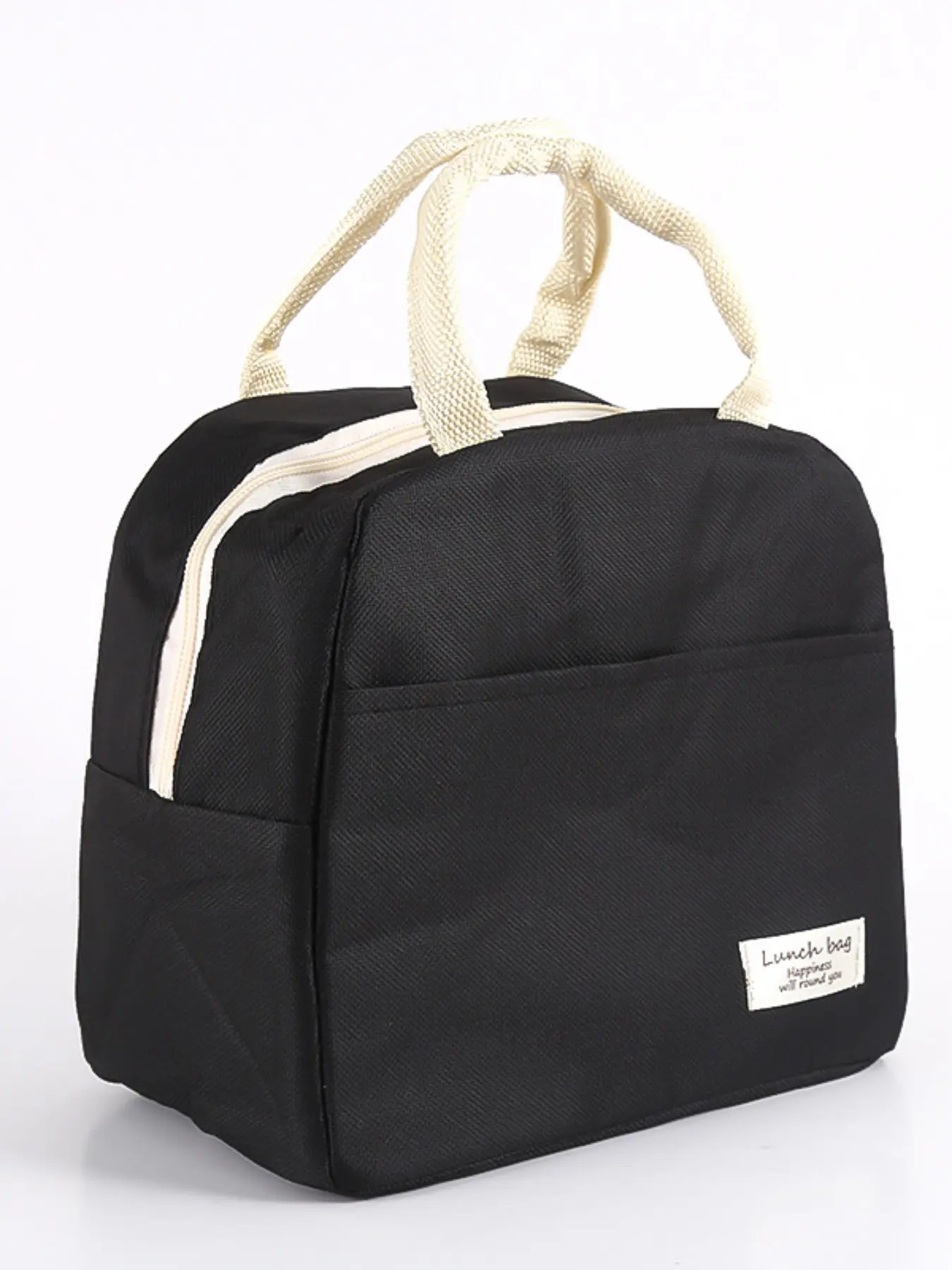 Portable Insulated Lunch Bag, Thick Aluminum Foil Thermal Cooler, Waterproof Reusable Food Storage Pouch, Reusable Lunch Bags, Ideal for Office, School, Picnic, Travel