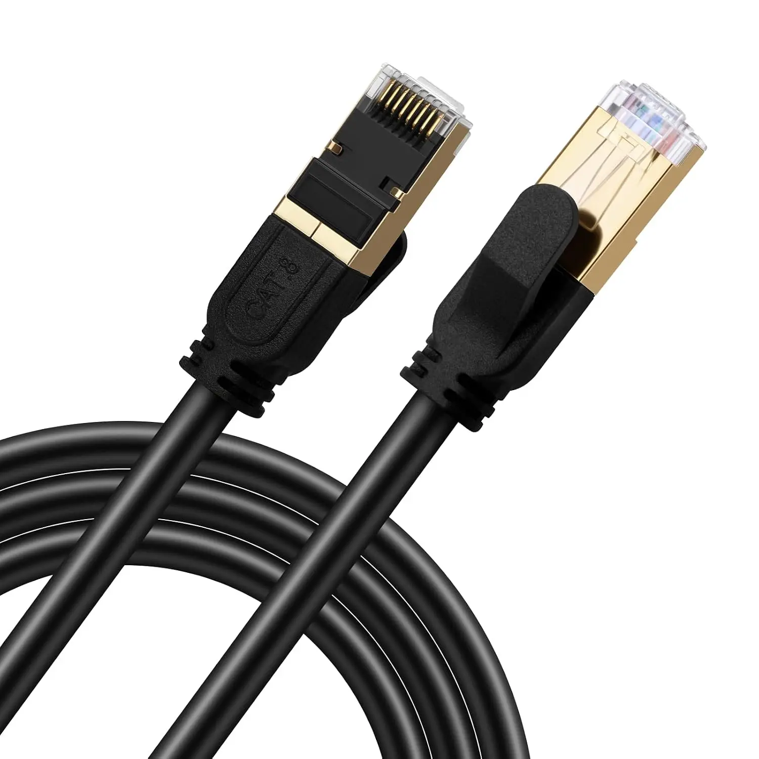8 Ethernet , 100ft 30M Heavy Duty High Speed Network LAN Patch Cord with  Plated RJ45 Connectors, 26AWG, 2000Mhz Indoor & Outdoor Internet Network  for Modem Router Gaming PC