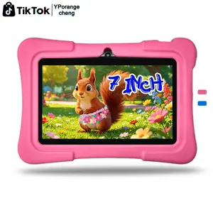 7Inch Learning Tablet, Android Tablet for Students and Office,  Wi-Fi 2GB RAM 32GB ROM , Dual Rear Cameras & Front Camera, Parental Control Mode, Shockproof Kid-Proof Case, Holiday Gift ( pink/blue)