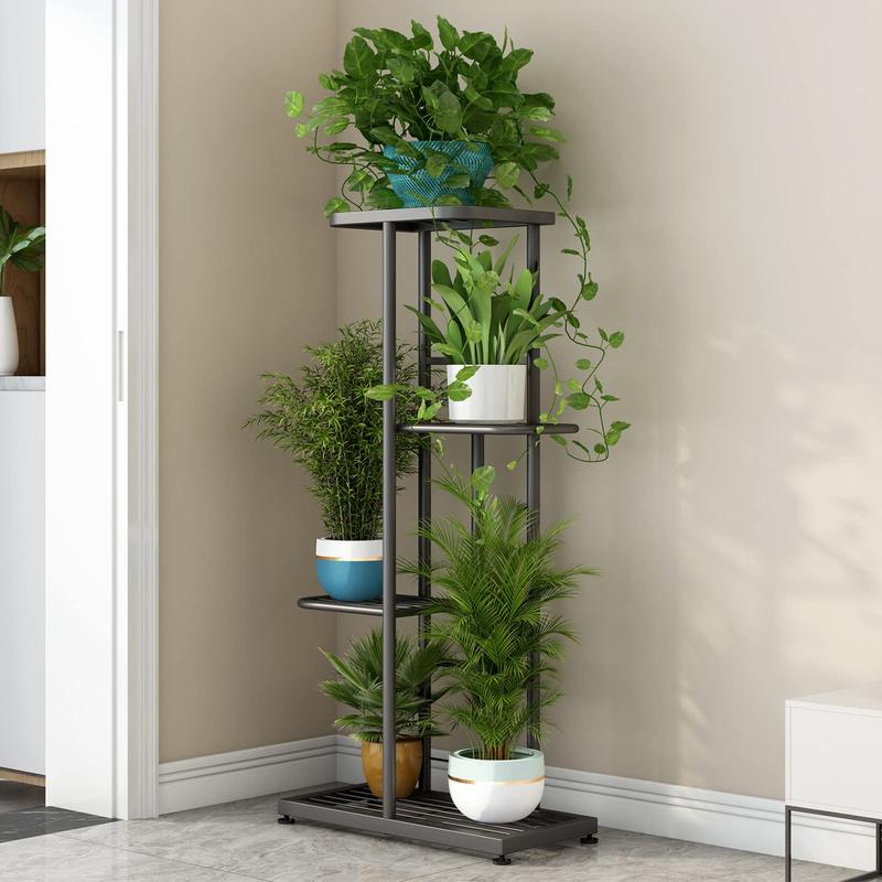 Plant Stand Indoor Outdoor Metal 4 Tier 5 Potted Multiple Flower Pot Holder Shelf Planter Display Shelving Unit for Patio Garden Corner Balcony Living Room【A001】 Deals For You Days Plant Stand Indoor Outdoor Metal 4 Tier 5 Potted Multiple Flower Pot Holder Shelf Planter Display Shelving Unit for Patio Garden Corner Balcony Living Room【A001】 Deals For You Days