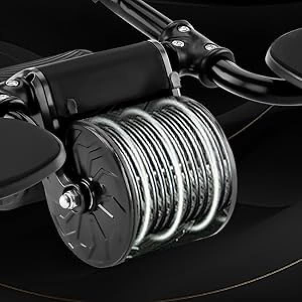 Elbow Support Automatic Rebound Abdominal Wheel,Ab Roller for Abdominal Exercise Machine,Dolly Core Strengthening Trainer Fitness Belly Training Ab Roller