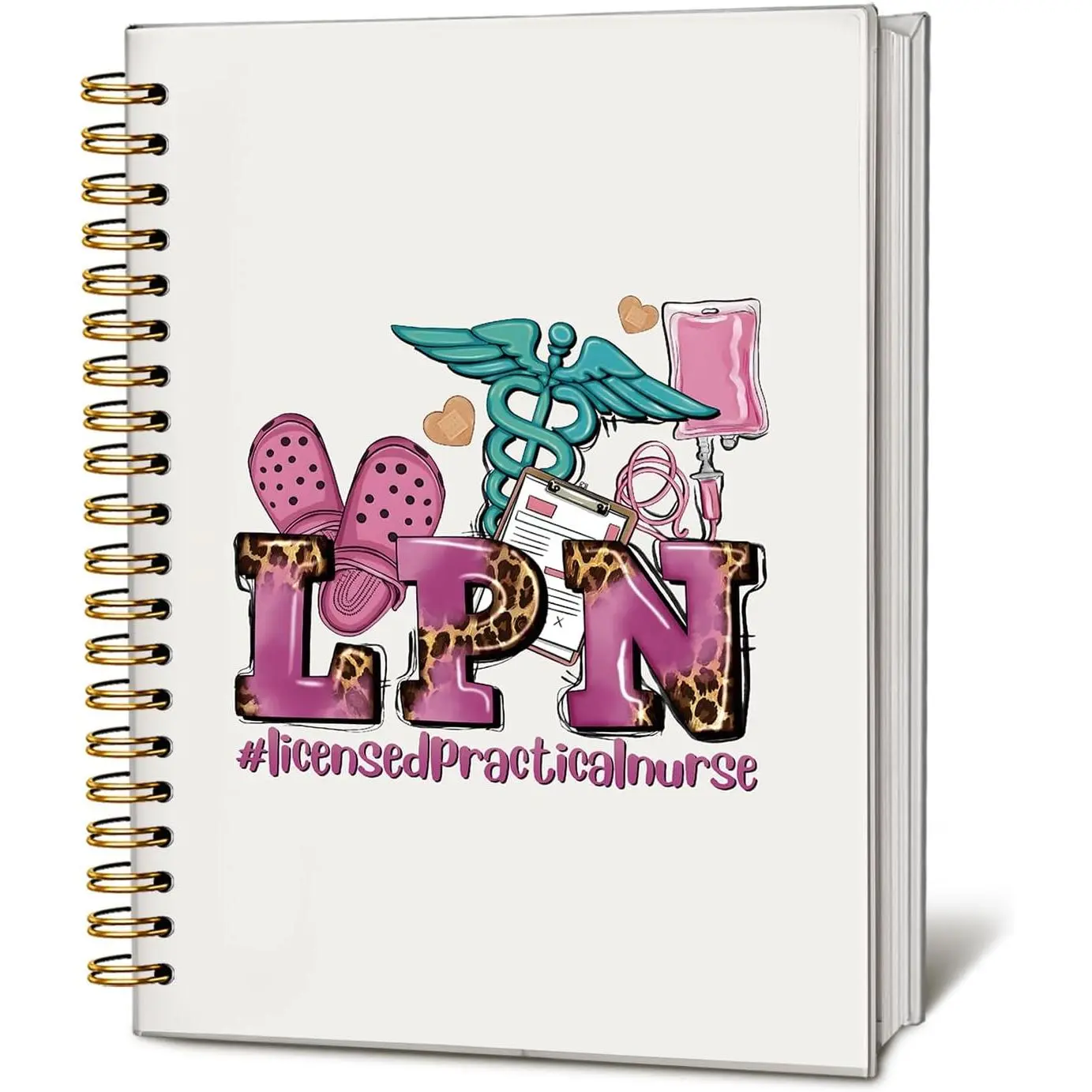 LPN Nurse Notebook – Spiral Journal for Licensed Practical , Nurse Appreciation Gifts for Women, Nurse Appreciation & Graduation , Office & School Supplies, 160 Pages (5.5x8.3'')