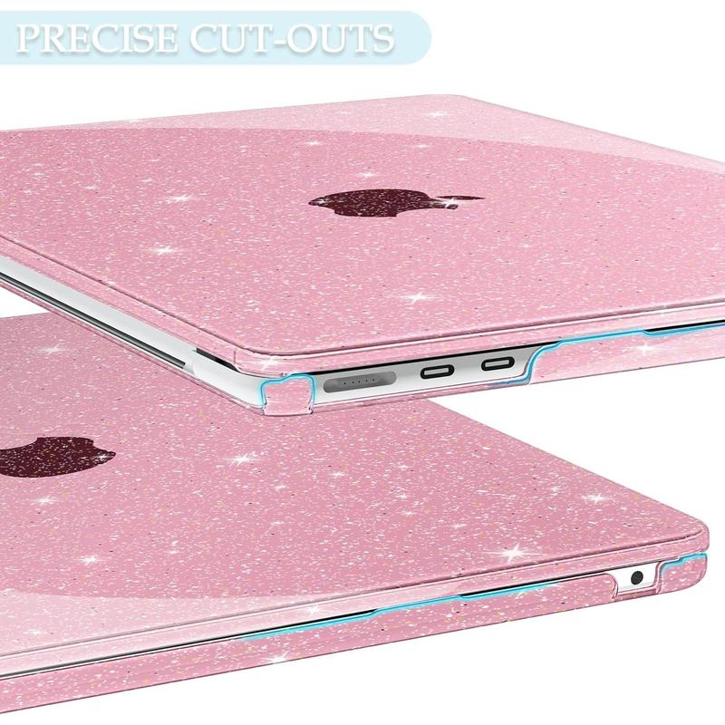 Glitter Clear Case Compatible with MacBook Air 13 inch 2025 2024-2022 M4 M3 M2 (Model A3240 A3113 A2681), Sturdy Hard Shell with Keyboard & Screen Cover for MacBook Air 13.6", Glitter Clear Case Compatible with MacBook Air 13 inch 2025 2024-2022 M4 M3 M2 (Model A3240 A3113 A2681), Sturdy Hard Shell with Keyboard & Screen Cover for MacBook Air 13.6",