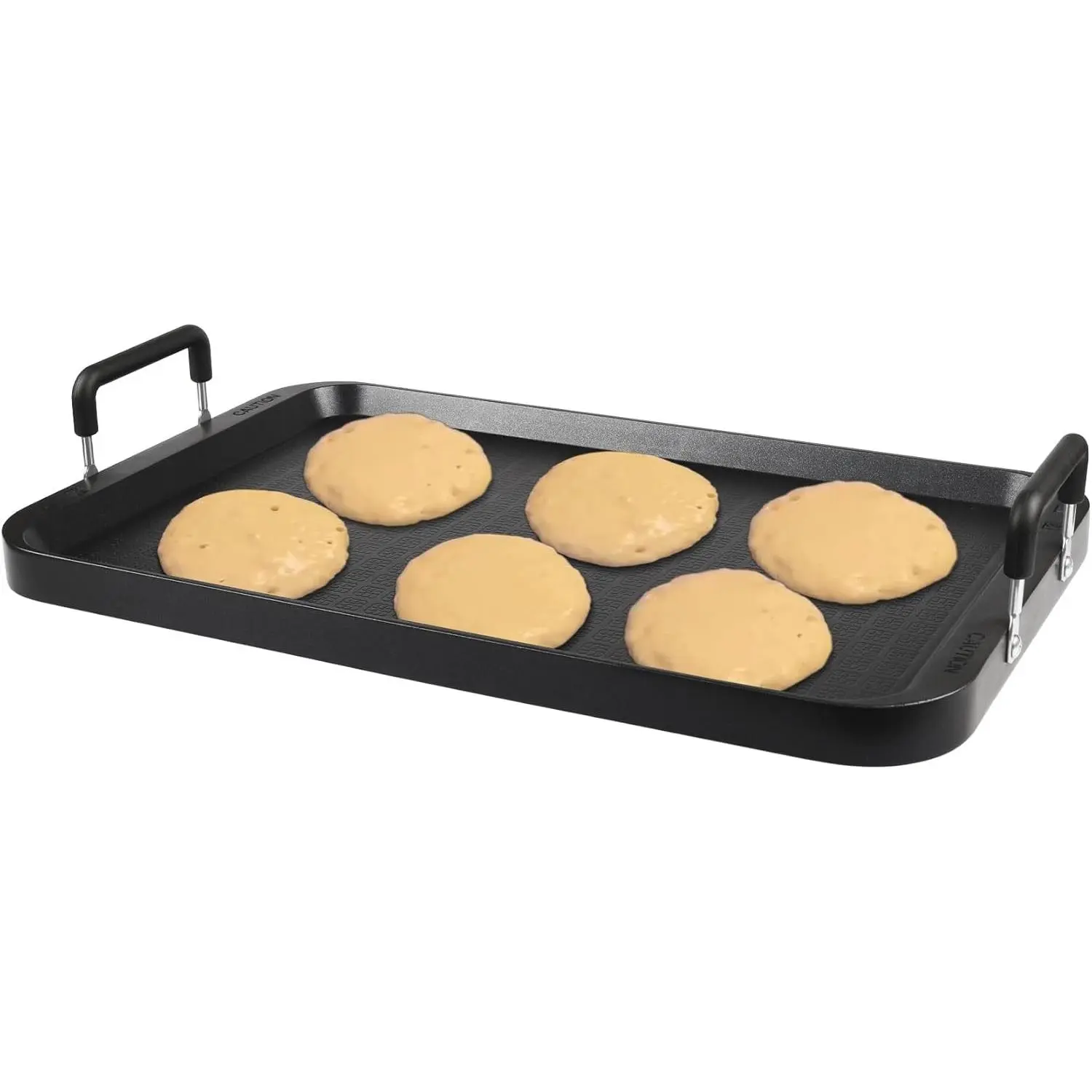 Non-Stick Flat Top Stovetop Griddle - Aluminum Construction Dishwasher Safe Grill for Indoor Outdoor Cooking