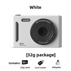 Digital camera, suitable for children or beginners, supports 8x zoom and image stabilization, features dual front and rear cameras, making it an ideal choice for birthday or holiday gifts