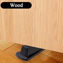 4 Pack Door Stoppers, Rubber for Bottom of Door, Rubber Door Stopper Wedge, Sturdy Stackable Door Stops for Floor