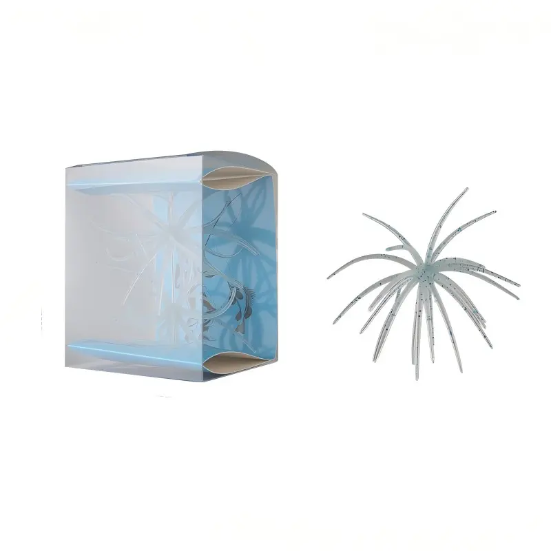 Sea Urchin Soft Bait for Bass and Trout Fishing, Floating Bio-Imitative Soft Bait, Tpe Artificial Fish Attractant, Outdoor Fishing Gear