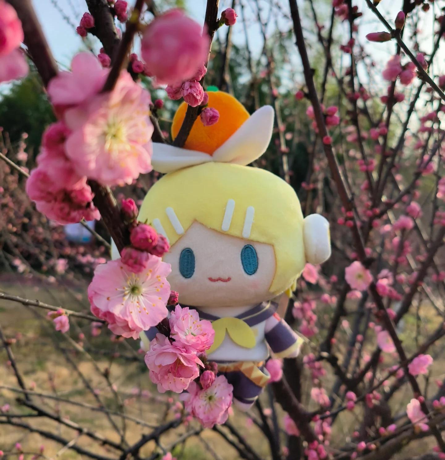 Hatsune Miku Plush Doll Toys Kagamine Len Rin Backpack Keychain Cute Stuffed Dolls Collection Model Ornament Toy Girls Gift