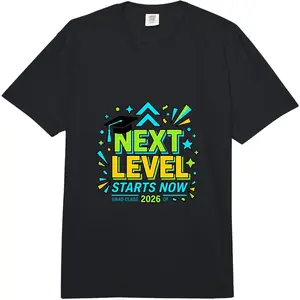 Comfort Colors Adult Oversized Cotton T-Shirt - Smooth, Soft, Next Level Graduation Journey Class of 2026 Graphic Sports Top
