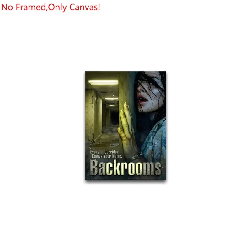 1 piece/set of frameless canvas painting print poster, classic Scream Horror Movie Style art, Backrooms Horror Movie Poste, A perfect gift for Halloween lovers, the perfect gift for bedroom, living room, kitchen, dormitory corridor, mural, wall decoration