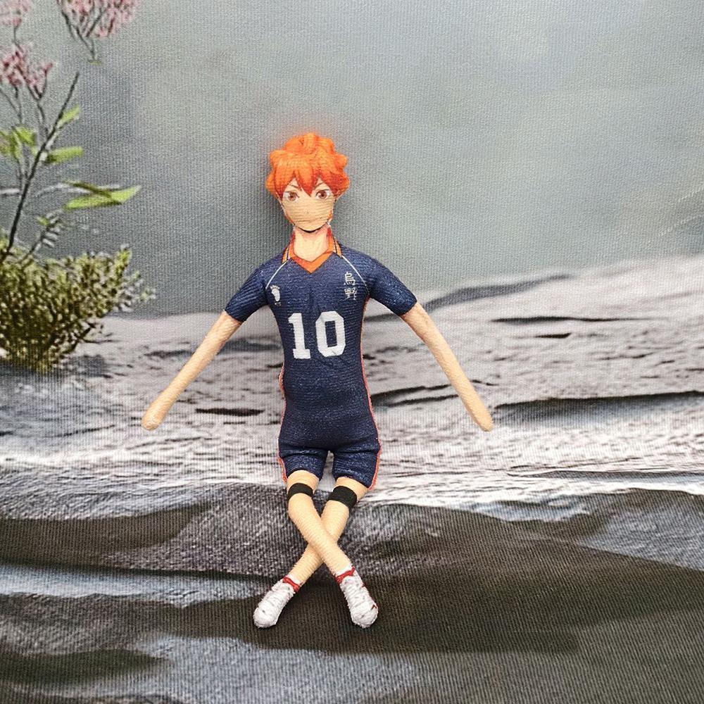 Anime Haikyuu Hinata Shoyo Kozume Kenma Cosplay Keychain Plush Cotton Doll Slender Twistable Shape Room Decoration Festival Gift
