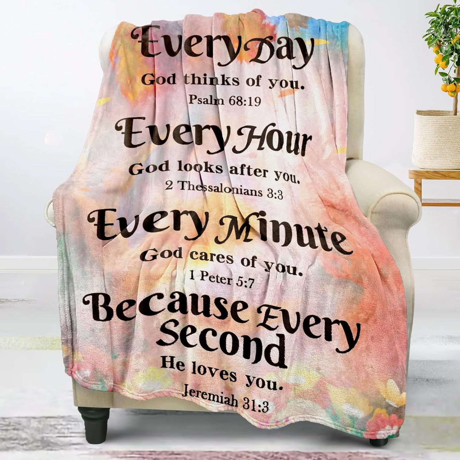 Bible Gifts Blanket bible Lovers Christian Gifts for Women Faith, Inspirational/Religious/Spiritual Gifts for Adults, Soft Throw Blankets for Women/Men, Personalized Blankets for Adults 40"x 50"