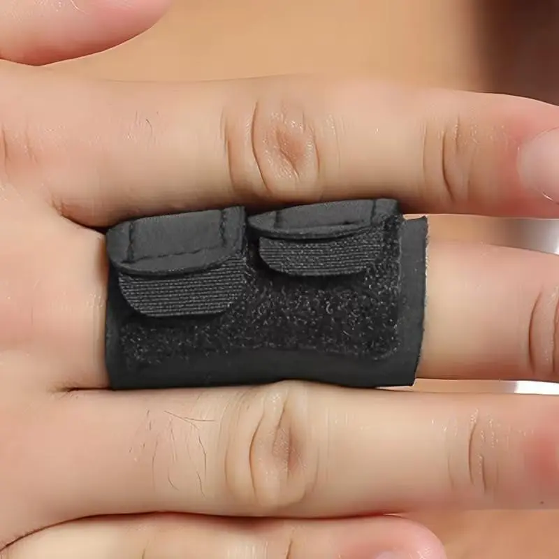 Sport Finger Support Sleeve, Stable Protection for Injured Fingers, Shock Absorption for Basketball Volleyball, Daily Finger Guard