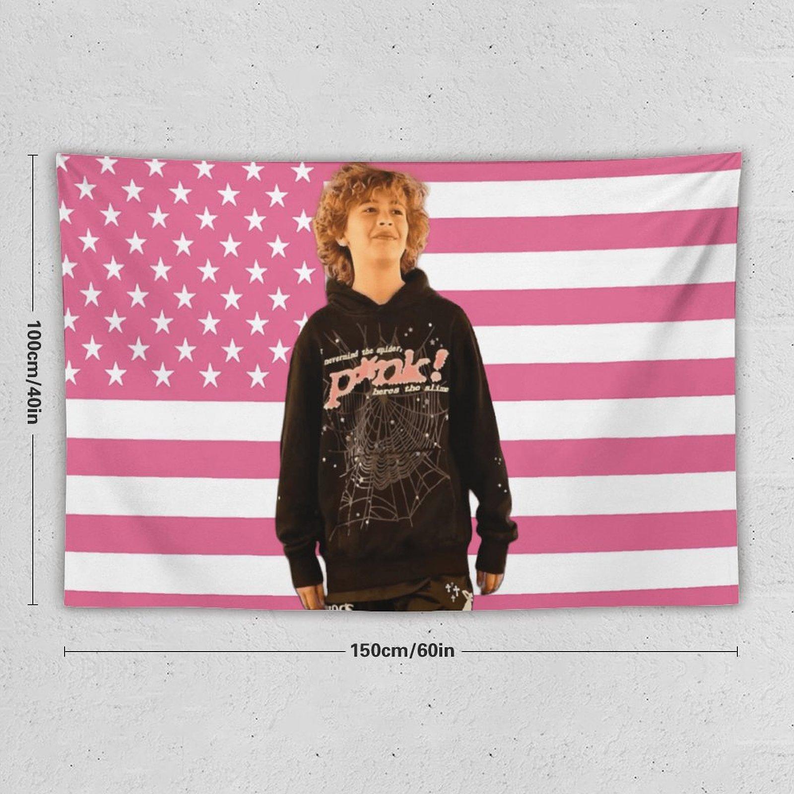 Nelson Celebrity and Decorations Stuff American Pink Flags Wall Funny Tapestry Hanging Neumann Merch for Dorm Bedroom Decorative Aesthetic room decor