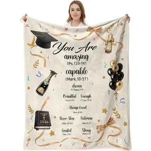 2026 Graduation Gifts,Class of 2026 Gifts,High School College Graduations Gift for Women,Congratulation PHD Masters Degree Graduations Gift,Graduation Blanket 2026 50"*60"