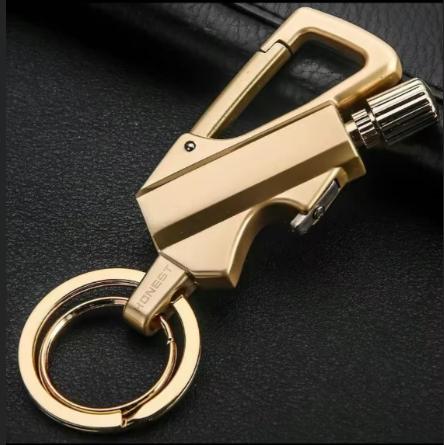 Permanent Match Keychain Lighter, Reusable Waterproof Emergency Fire Starter, Portable Key Ring Tool for Outdoor Survival Camping