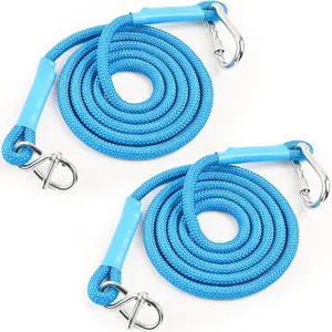 Adjustable Tree Swing Rope, Tree Swing Strap - Suitable for Outdoor Swings, Hammocks, and Amusement Parks Rope Extensions - Length (90.5") (2 Pieces of Biue 7.5FT)