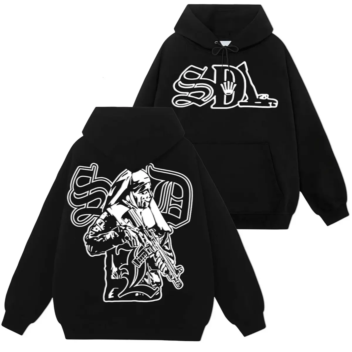 Zip Up Graphic Hoodie, Oversized Retro Full Print Streetwear Outerwear, Y2K Trendy Unisex Sweatshirt Jacket, Casual Daily Fashion Hooded Coat For Men Women Teen Street Style Outfits