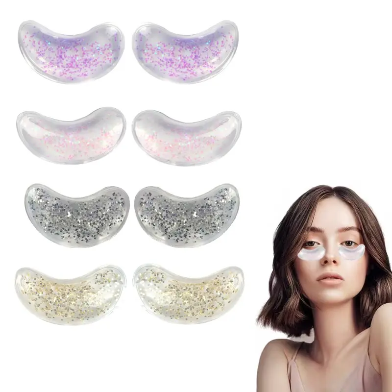 4 Pairs Reusable Gel Eye Masks, Dual Temperature Therapy, Cold and Hot Eye Care, Relieves Eye Fatigue, Comfortable and Effective